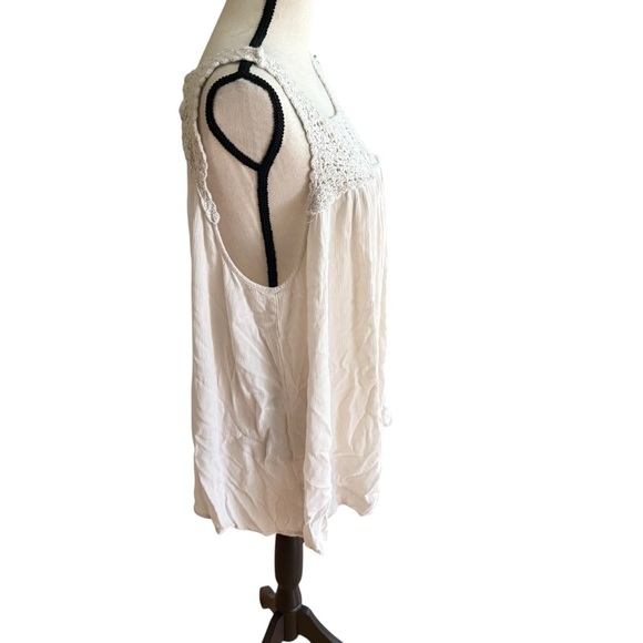 Torrid Women’s Cream Crochet Top Size 1 festival, coquette Boho - Picture 7 of 11